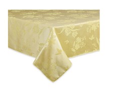Yellow Rectangle Tablecloth 60 x 144 Tulips Butterflies Spring Splendor Easter
