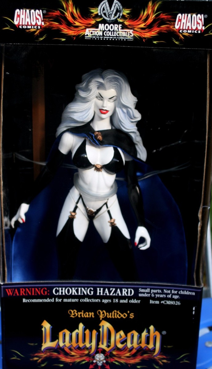 Chaos Comics Action Collect Figure Lady Death Darkness Golden