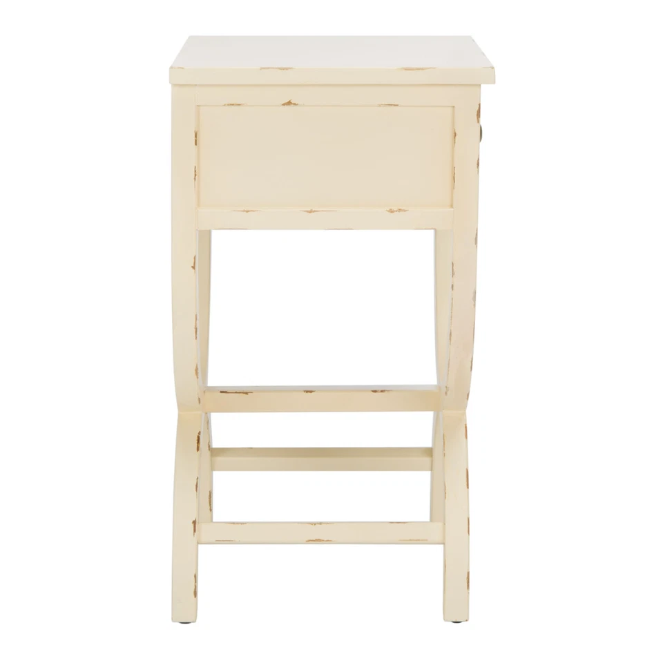 SAFAVIEH Maxine Nightstand With Storage Drawer | Vanilla | - Image 3 of 4