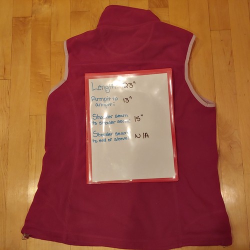 Womens M medium Predator Pink fleece vest - Picture 4 of 4