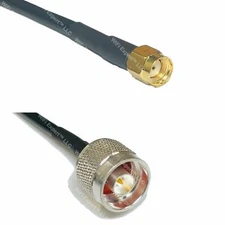 2 feet N male to RP-SMA male (female pin) RF Pigtail Cable RFC195 SHIPS FROM USA
