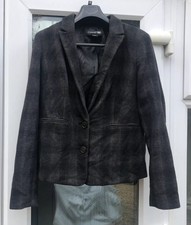 Forever 21 Plaid Check Short Blazer Uk 12 Us 8 Jj