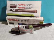 rOtring ISOGRAPH .30mm Refillable High Precision Technical DRAFTING Pen + Eraser