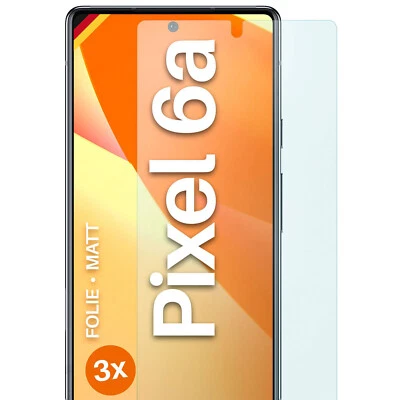 3x Schutzfolie Matt für Google Pixel 6a Displayschutz Handyfolie 4H Anti Reflex - Bild 1 von 4