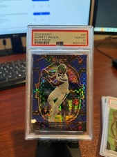 2022 Select Garrett Wilson Blue Prizm /199 PSA 10 GEM MINT ROOKIE CARD