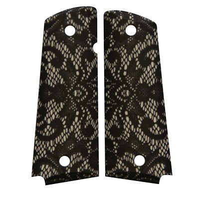 Black Lace Sexy Full Size Government Commander 1911 Grips