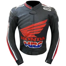 Honda 2025 Motorcycle Leather Jacket Biker Motorbike Racing Sport Jacket Men CE