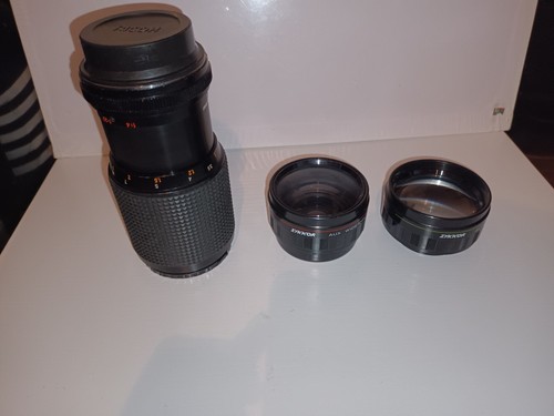 Zykkor Aux. Telephoto & Wideangle lens + Mitakon 80-200mm lens Made In Japan - Picture 2 of 16
