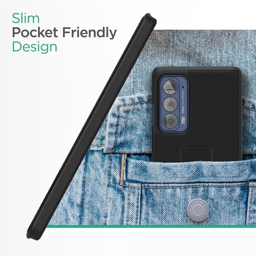 Moto Edge 2021 Gürtelclip Hülle, Slim Handyhülle mit Holster - Bild 3 von 6