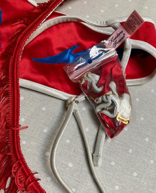 Agent Provocateur Skyranger suspender belt L fringed thigh chaps Cowgirl NEW