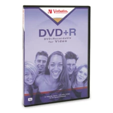 Verbatim Americas Llc 94301 Dvd+R 4.7Gb 2.4X Branded Dvd-Video Box Video Tall