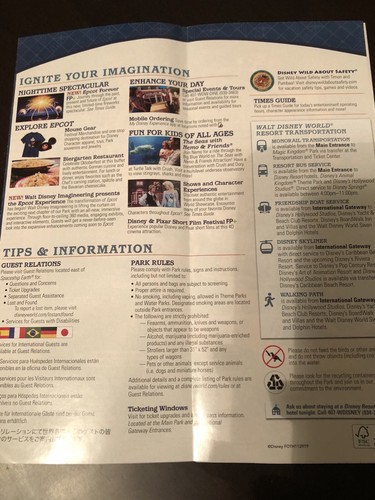 Disney Epcot Fresival Of The Holidays Map And Guide Set 2019 New - Picture 3 of 9