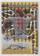 2022 Panini Mosaic Rookie Gold Prizm 3/10 Mason Thompson #RAM-MT Auto 0c2