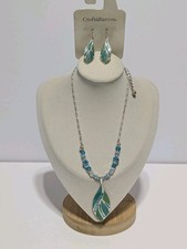 NWT Croft And Barrow Silver Tone, Multicolor Enamel, & Beads Necklace & Earrings