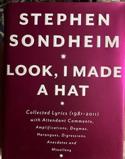 STEPHEN SONDHEIM&mdash;SIGNED&mdash;LOOK, I MADE A HAT&mdash;Gypsy&bull;Forum&bull;W S Story&bull;Follies
