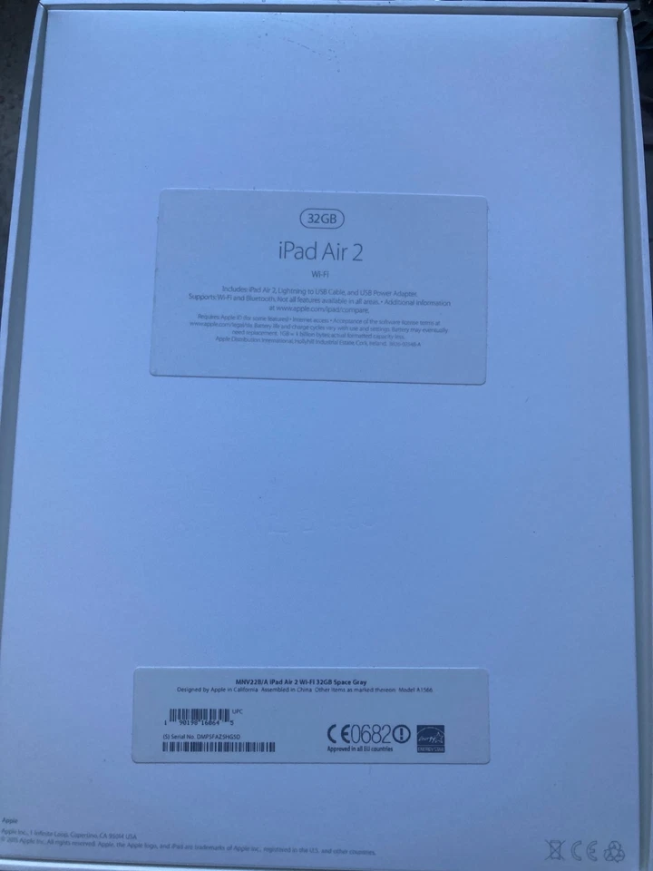 Apple iPad 32GB AIR 2 EMPTY BOX - Image 2 of 2