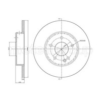Metelli 2X Bremsscheibe Vorne Ø284 Mm Voll FüR Mercedes-Benz C-Klasse W202