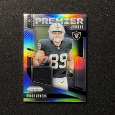2024 Prizm BROCK BOWERS #PJ-BBS Premier JERSEY - NFL RAIDERS FOOTBALL 