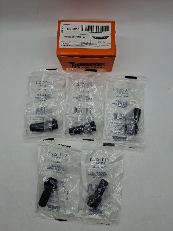 Dorman 610-532.1 - Perno de rueda M14-1.25 cantidad 5 nuevo Foto 3 de 4