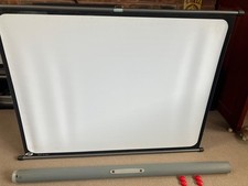 VINTAGE BOOTS ITALIAN FINS SIMPLEX MOVIE /CINE SCREEN IN CARRY CASE 40 x 30 inch