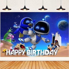 Game Theme Backdrop Boys Happy Birthday Party Photo Background Decorations