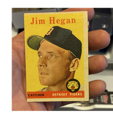 Topps 1958 Jim Hegan #345 Detroit Tigers MLB Baseball Trading Card Base Set