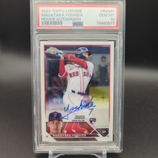 Masataka Yoshida Rookie Autograph Card PSA 10 WBC Used Japan Genuine