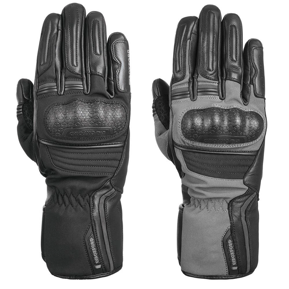 Oxford Hexham Leather Motorcycle Gloves Touring Commuter Winter Bike Glove