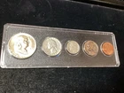 1959 Birth Year Coin Set 3 Silver Coins , Nickel & GEM Lincoln Cent  In Photos!