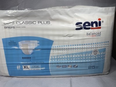 Seni Classic Plus Moderate to Heavy Absorbency Incontinence Brief, Extra Large