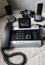Gigaset DX600 A ISDN Tischgerät Komforttelefon plus 2x Gigaset DECT Mobilteile