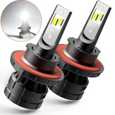 9008 H13 LED 20000LM Headlight Super Bright Bulbs Kits Hi-Lo Beam 6000K White E