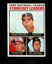 1964 Topps # 5 NL Strikeout Leaders Ex-Mt