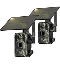 SEHMUA 4G LTE Cellular Trail Cameras 2 Pack - Live Streaming Game Camera RBX-H10