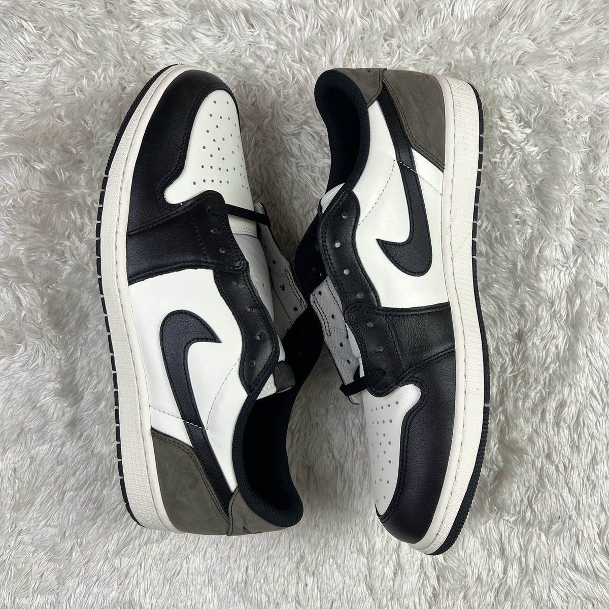 mocha　1028 Nike Air Jordan 1 Retro OG Low Mocha Brown White Black