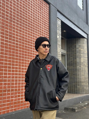 ジャケット・アウター Cloveru with VANSON LEATHER COACH JACKET Cloveru with VANSON Leather coach jacket Special -Limited to 50