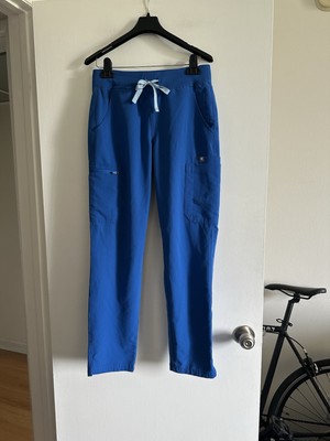 FIGS Technical Collection Blue Yola Yoga Classic Stretch Comfy Scrub Pants