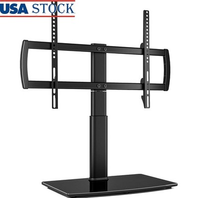 Universal Adjustable TV Stand Heavy Duty Free Standing Mount Cable Management US