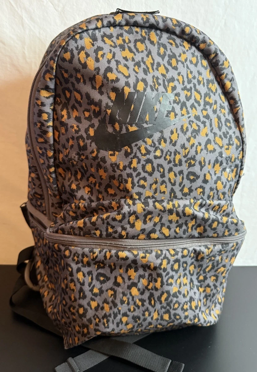 Nike Cheetah Leopard Print Backpack School Bag Adjustable Straps | eBay