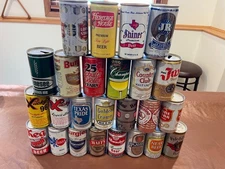 Lot of 58 Vintage Beer Cans - Includes TX, CA, NY and PA Breweries