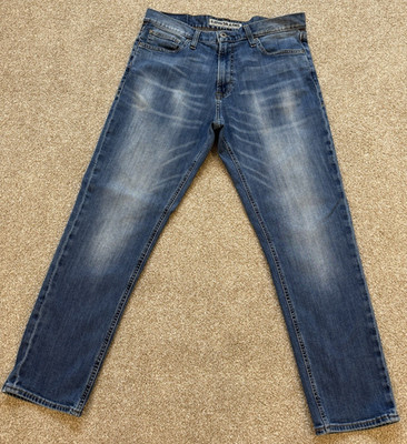 Express Jeans Men's (33x30) Kingston Classic Fir Slim Leg Denim Light/Faded