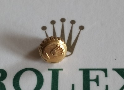 Original Rolex Gold Crown 6mm Gmt Master Datejust Goldkrone Original Gebraucht