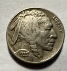 1935 D Denver Buffalo Nickel 5C Copper Business Strike US Coin KM#134