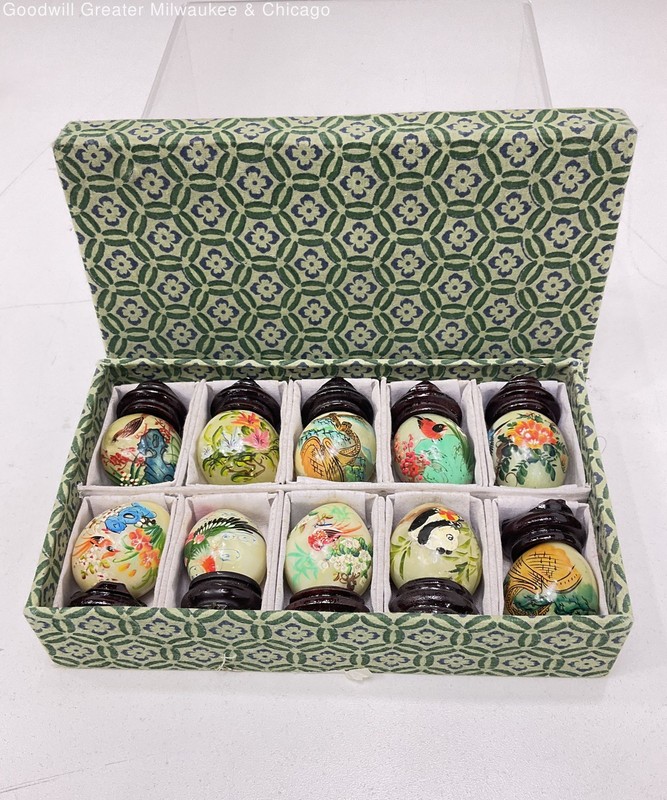 Floral Bird Decorative Eggs