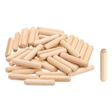 Wooden Dowel Pins 1/4"x 1-13/64" 6mm x 30mm Straight Dowel Rods Count 60