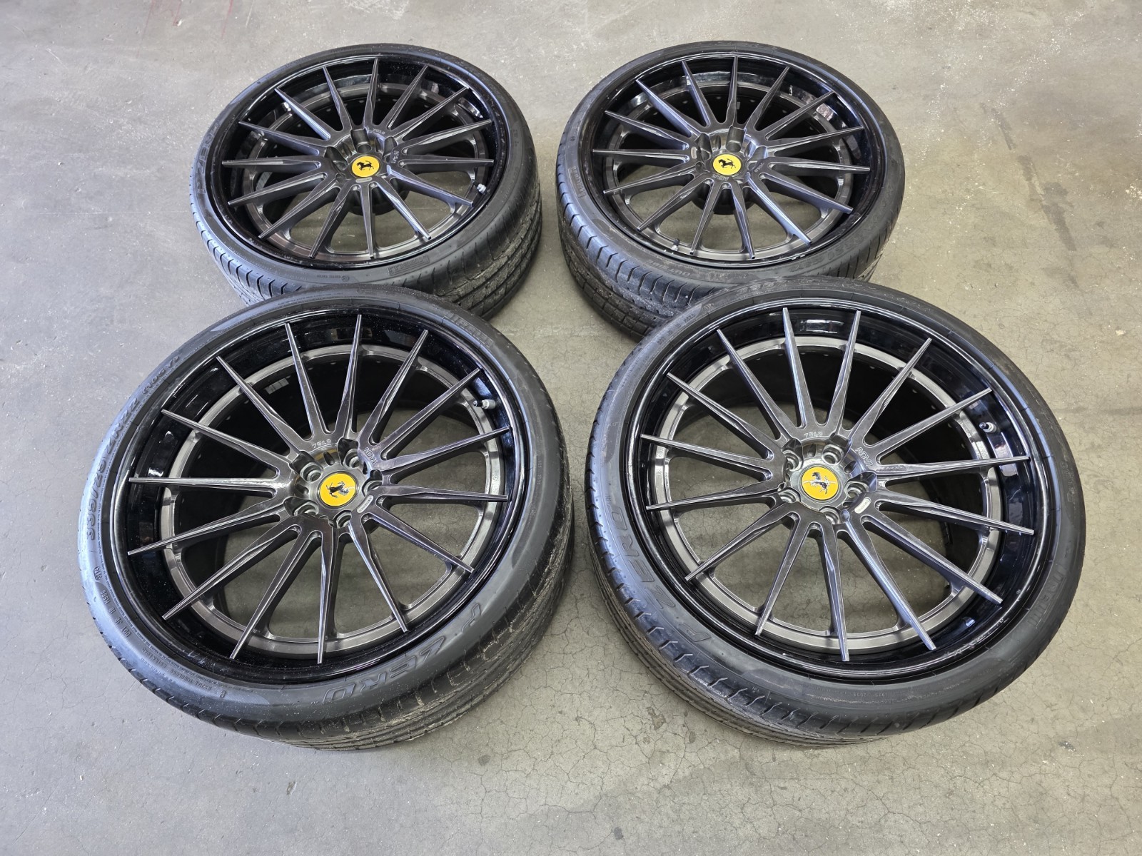 FERRARI 458 488 F8 ADV1 CS SERIES 7510 WHEELS SET WITH TIRES 