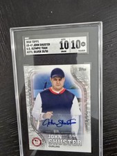JOHN SCHUSTER 2018 US OLYMPIC TEAM AUTO SILVER 20/50 SGC 10 10 CURLING