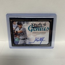 Josh Willingham 2008 Upper Deck Masterpieces Stroke Of Genius Auto On Card