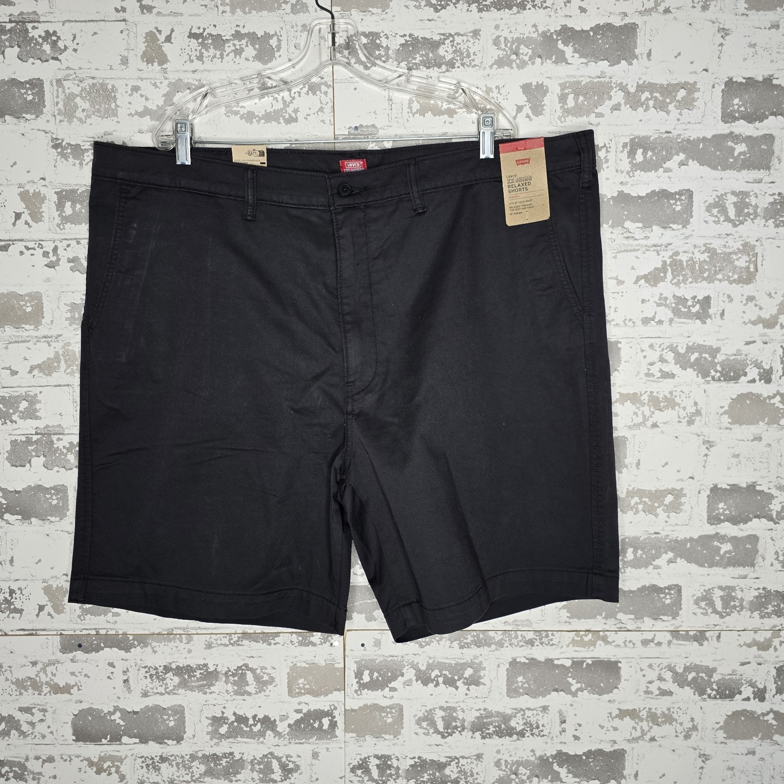 Levis Chino Shorts Mens Size 44 Gray XX Chino Relaxed Fit 8" Inseam