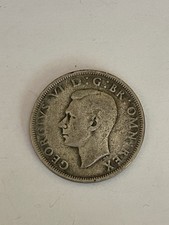 Fine Condition WW2 George VI 1942 Silver Half Crown Coin